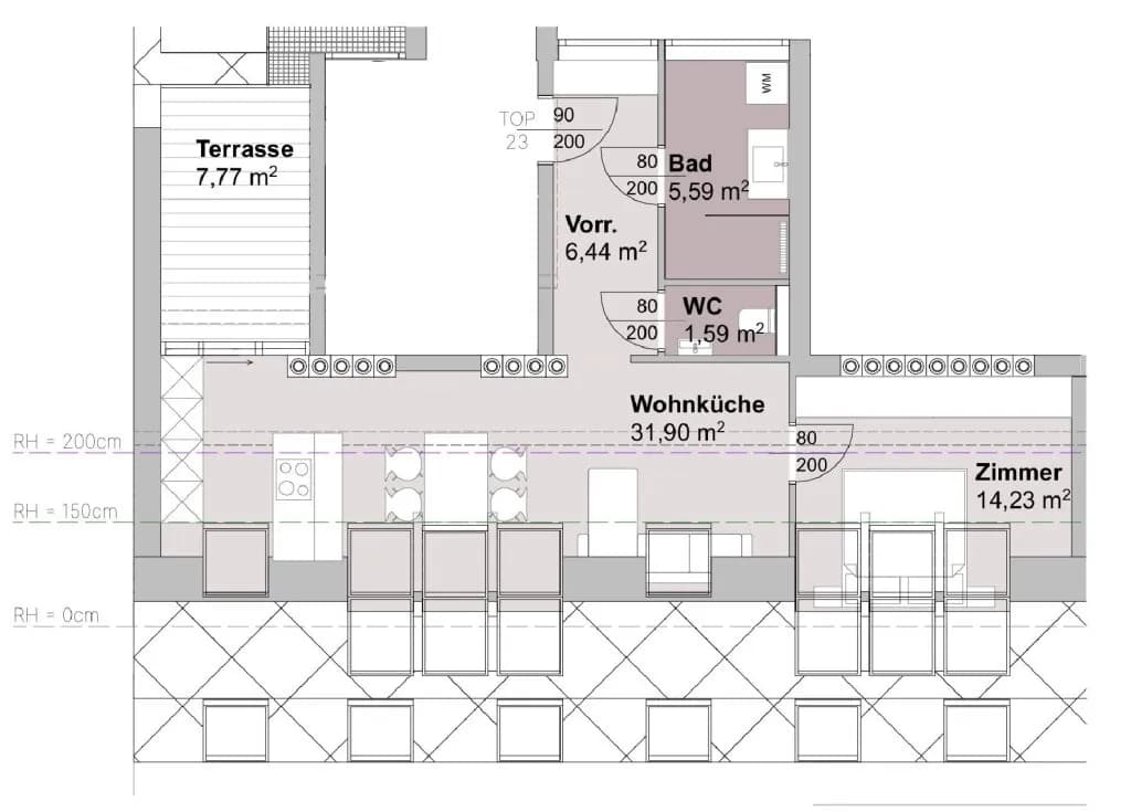 2-Zimmer-Wohnung kaufen in Wien – 59,75 m², € 398.000 – Bild 6 von 6