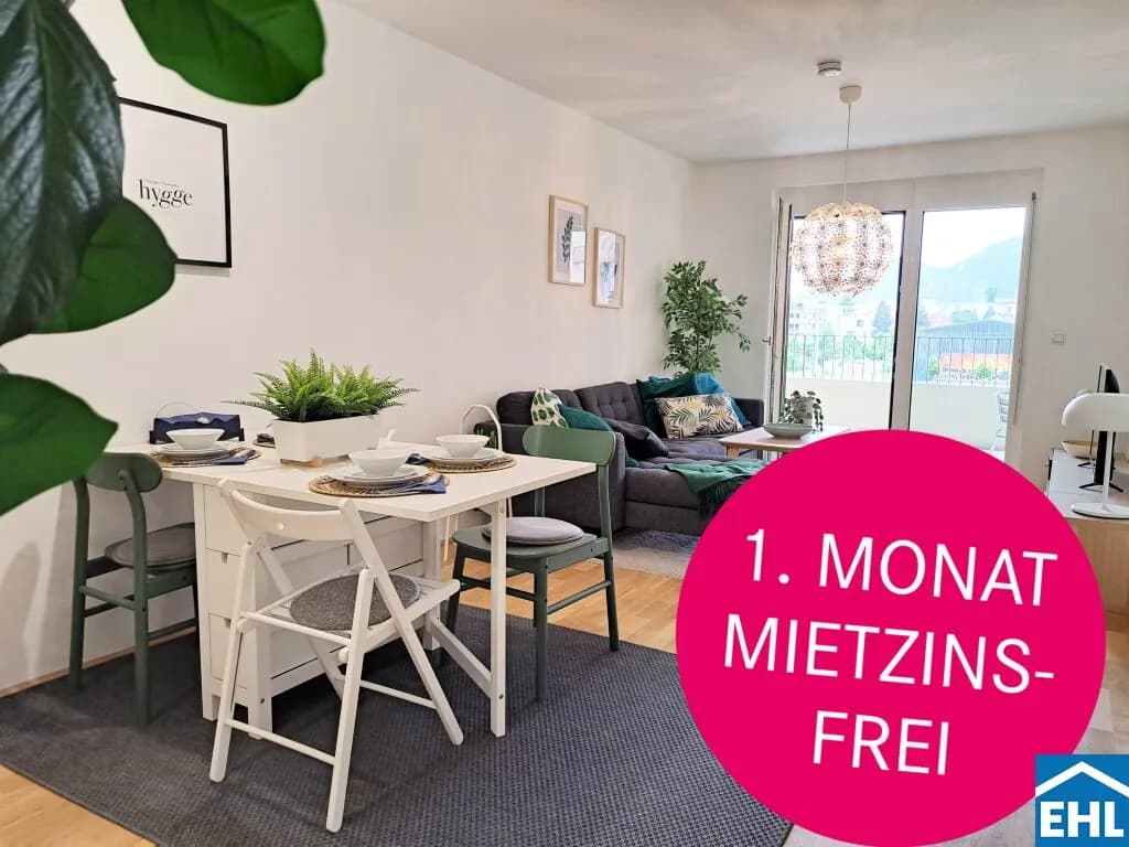 2-Zimmer-Wohnung mieten in Graz – 53,41 m², € 799