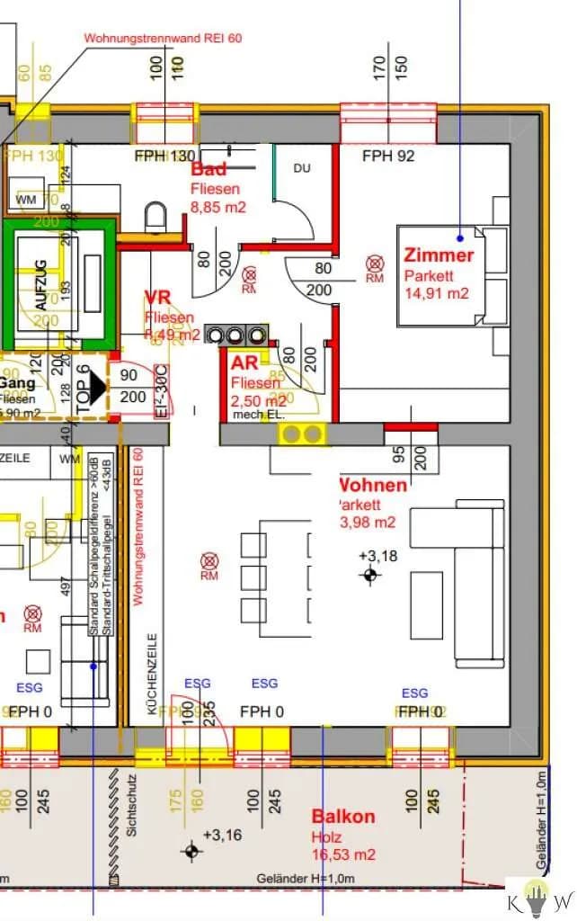 2-Zimmer-Wohnung kaufen in Eisenstadt - Umgebung – 69 m², € 279.000 – Bild 11 von 13