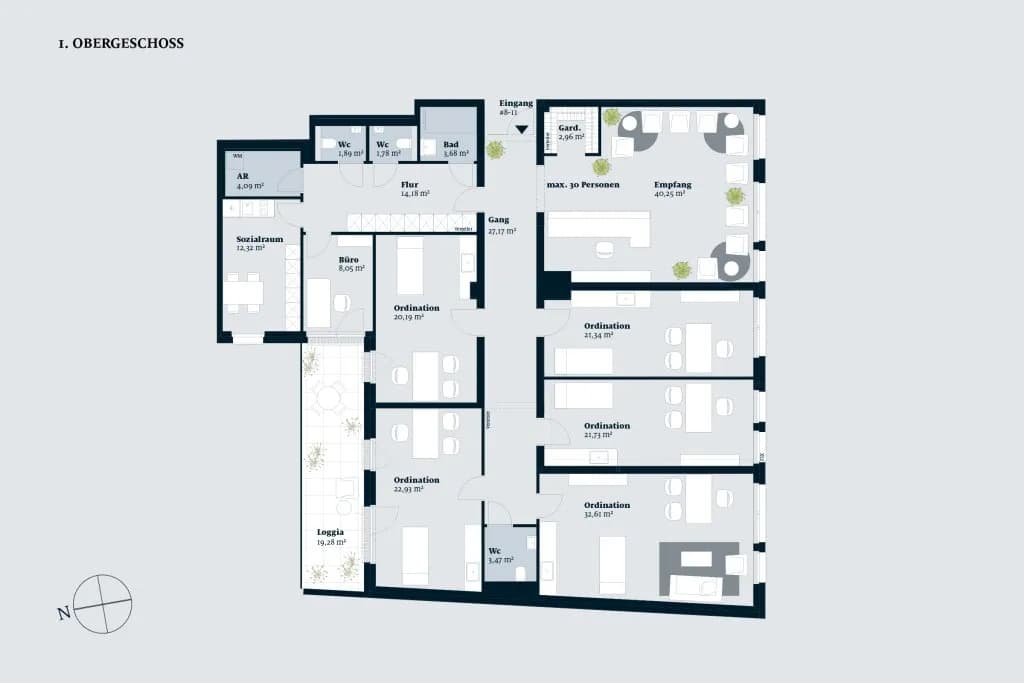 8-Zimmer-Gewerbeimmobilie kaufen in Wien – 239 m², € 1.747.100 – Bild 2 von 7