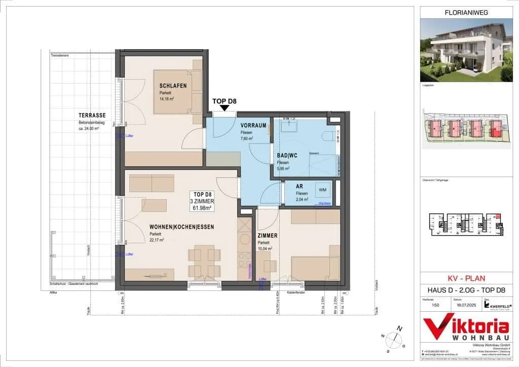 3-Zimmer-Wohnung kaufen in Salzburg-Umgebung – 61,98 m², € 368.000 – Bild 4 von 6
