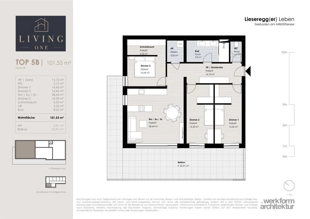 4-Zimmer-Wohnung kaufen in Spittal an der Drau – 101,53 m², € 531.900 – Bild 5 von 6
