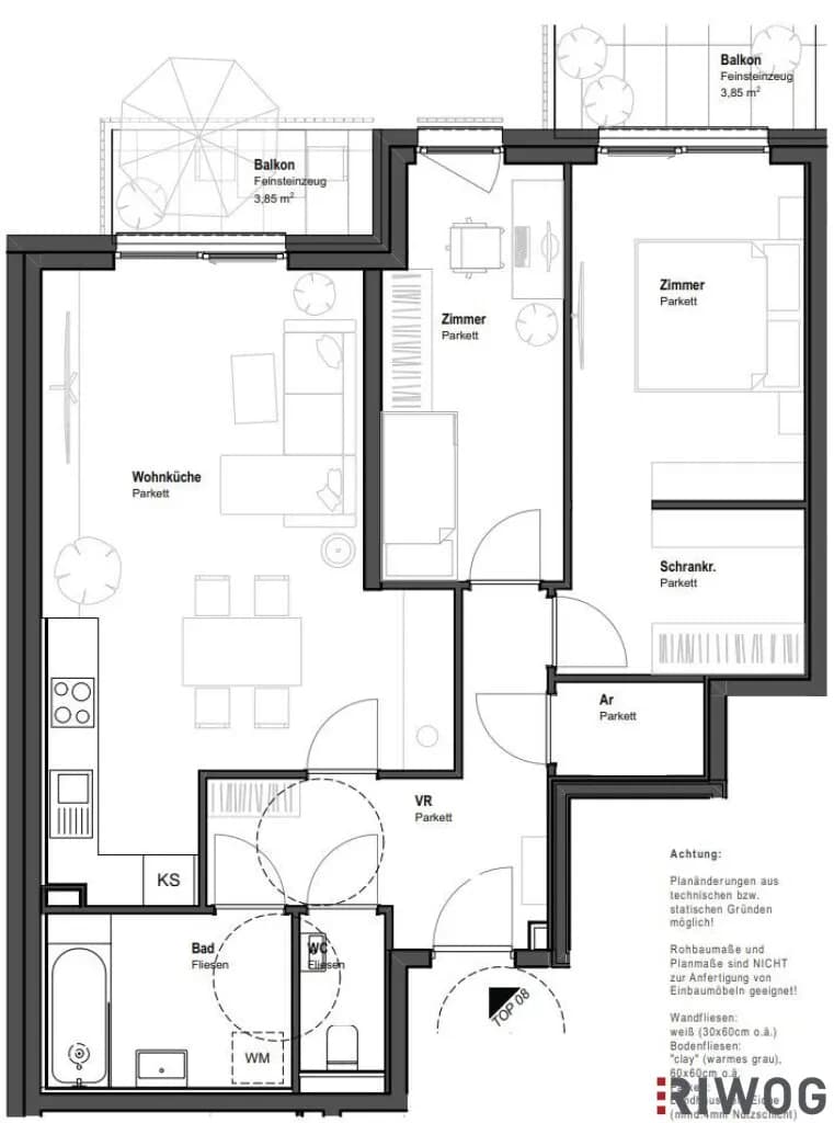 3-Zimmer-Wohnung kaufen in Wien – 73,03 m², € 488.351 – Bild 16 von 17