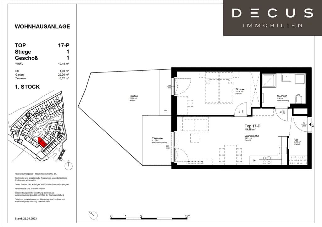 2-Zimmer-Wohnung mieten in Wien – 49,48 m², € 1.095 – Bild 22 von 22