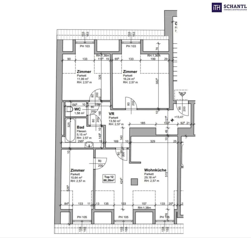 4-Zimmer-Wohnung kaufen in Graz – 88,28 m², € 346.000 – Bild 14 von 14