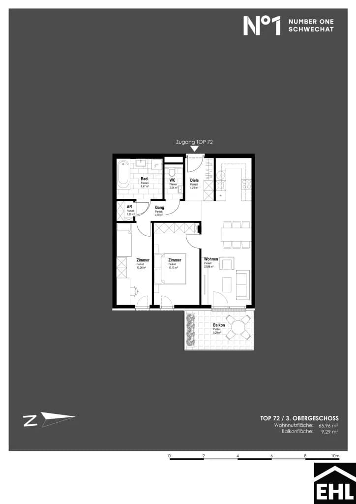 Immobilie kaufen in Bruck an der Leitha – 65,96 m², € 341.200 – Bild 10 von 10