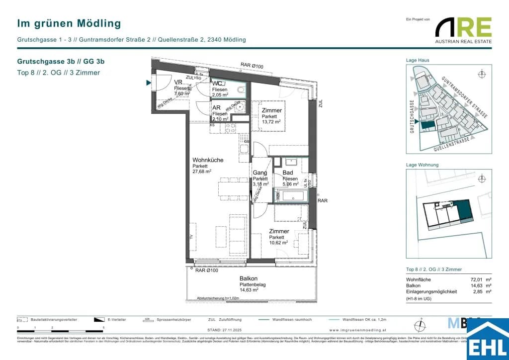 3-Zimmer-Wohnung kaufen in Mödling – 72,01 m², € 489.000 – Bild 10 von 10