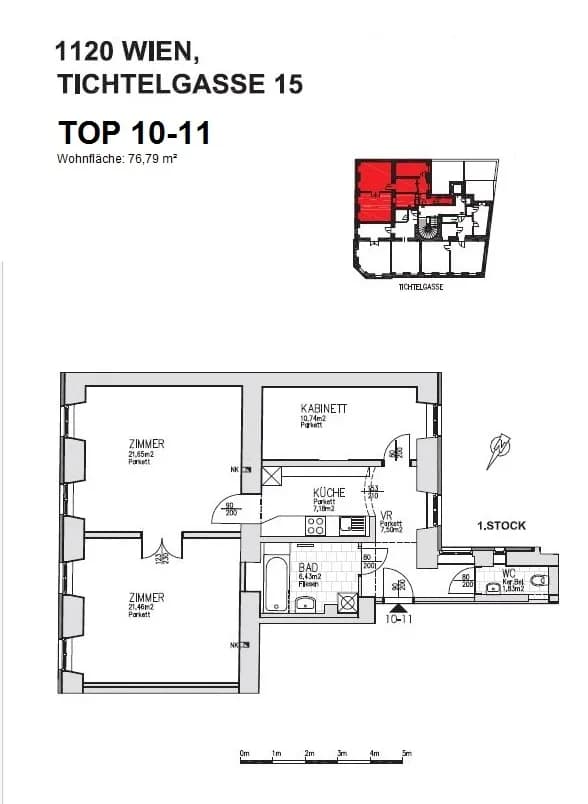3-Zimmer-Wohnung kaufen in Wien – 76,79 m², € 379.000 – Bild 14 von 19