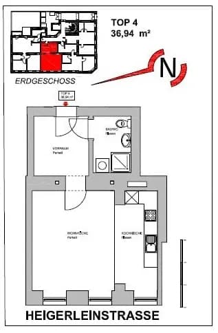 1-Zimmer-Wohnung kaufen in Wien – 37 m², € 109.000 – Bild 10 von 11