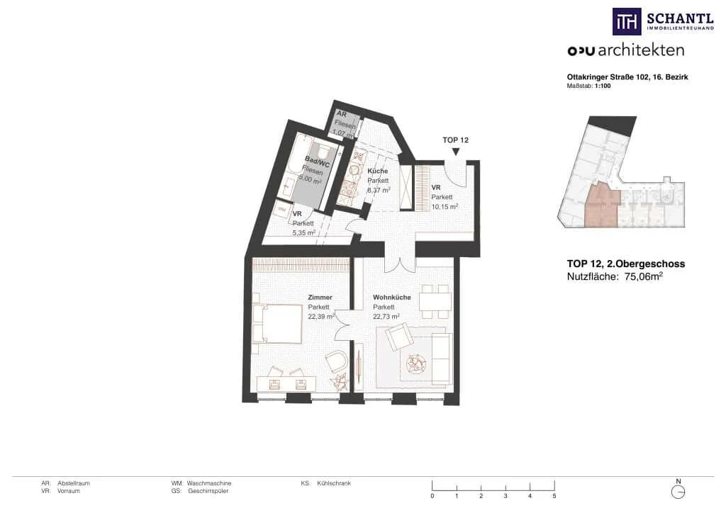 2-Zimmer-Wohnung kaufen in Wien – 75,06 m², € 299.000 – Bild 22 von 22