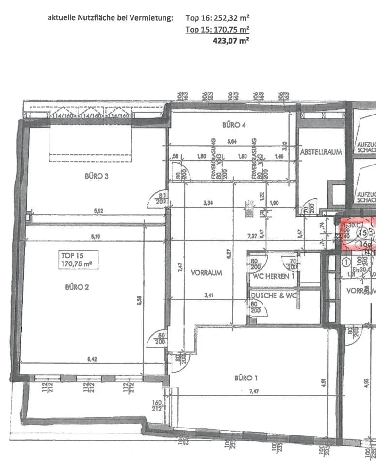 4-Zimmer-Gewerbeimmobilie mieten in Wien – 170 m², € 2.834 – Bild 12 von 12