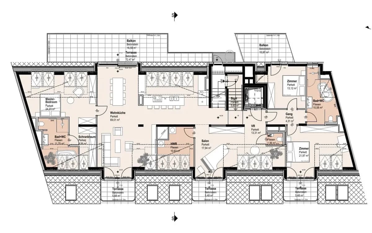 4-Zimmer-Wohnung kaufen in Wien – 214,12 m², € 2.490.000 – Bild 14 von 16