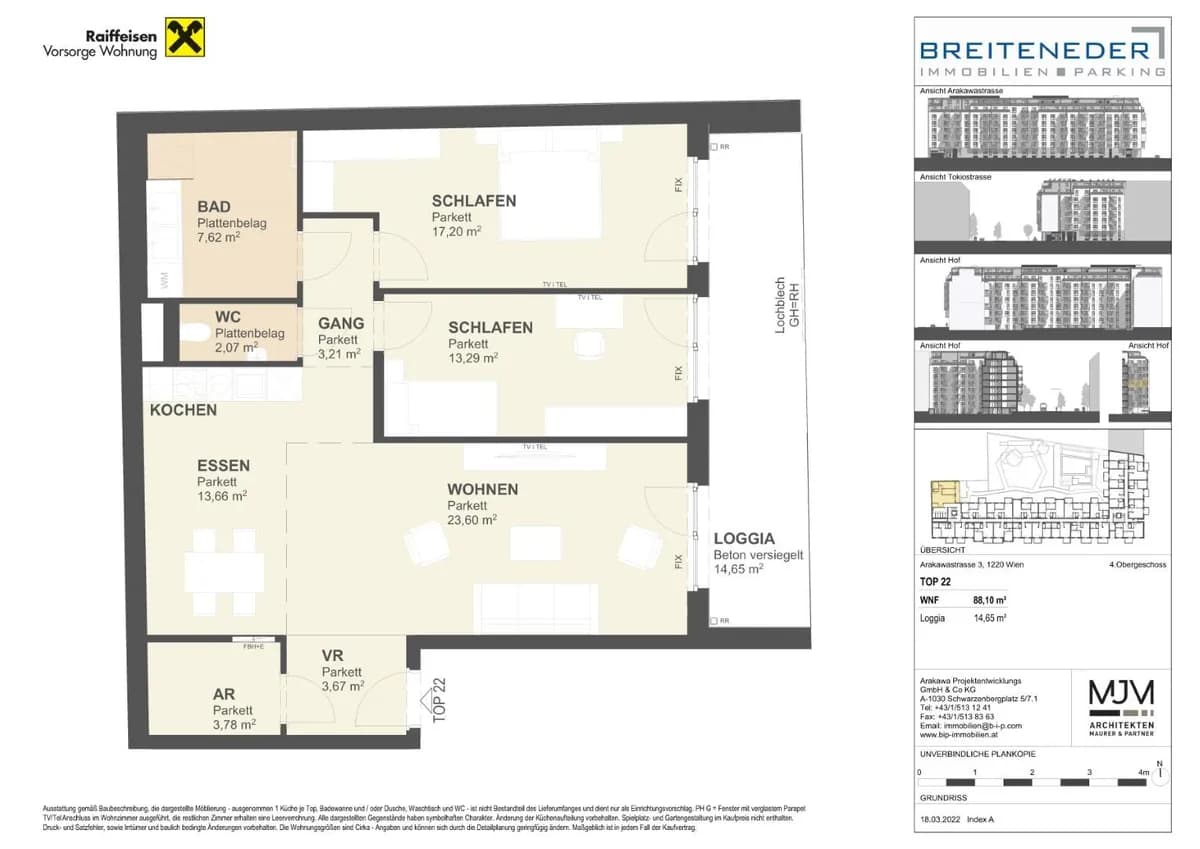 3-Zimmer-Wohnung kaufen in Wien – 88,1 m², € 559.000 – Bild 17 von 17