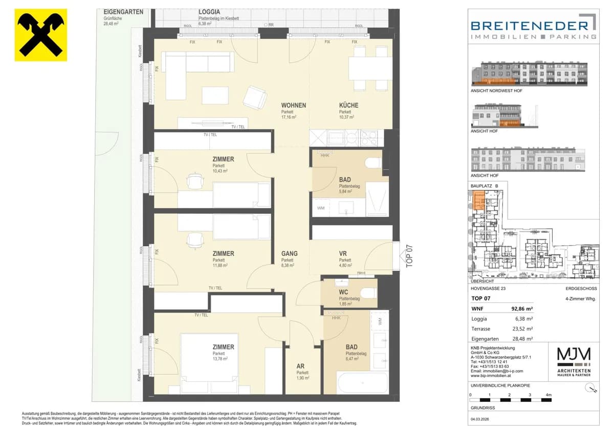 4-Zimmer-Wohnung kaufen in Korneuburg – 92,86 m², € 659.780 – Bild 8 von 8