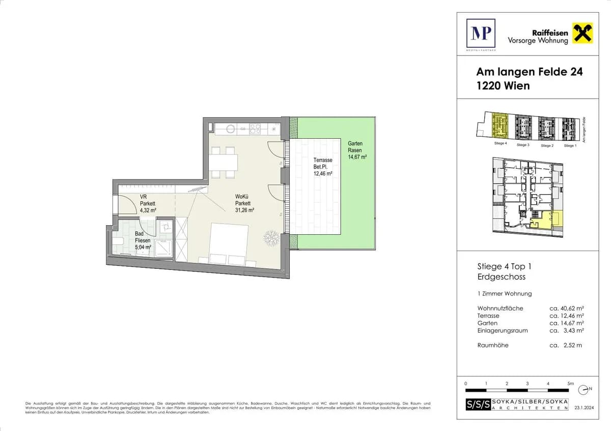 1-Zimmer-Wohnung kaufen in Wien – 40,69 m², € 273.100 – Bild 7 von 7