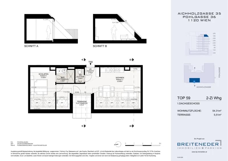 2-Zimmer-Wohnung kaufen in Wien – 54,31 m², € 390.000 – Bild 10 von 11