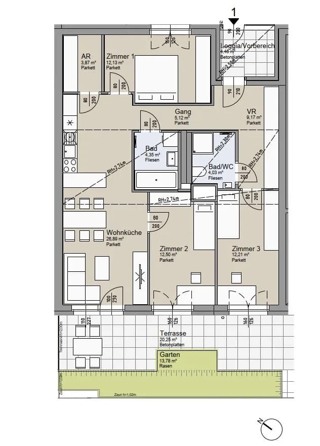 4-Zimmer-Wohnung kaufen in Wien – 90,27 m², € 698.000 – Bild 2 von 24