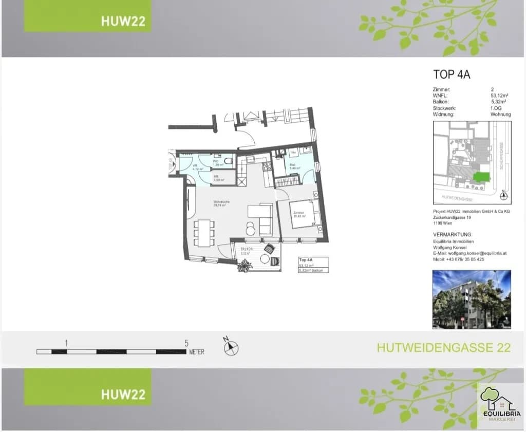 2-Zimmer-Wohnung kaufen in Wien – 53,12 m², € 399.000 – Bild 12 von 12