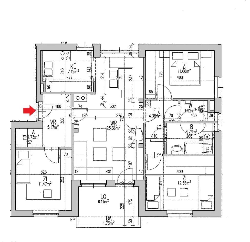 4-Zimmer-Wohnung mieten in Murau – 85,5 m², € 549 – Bild 20 von 20