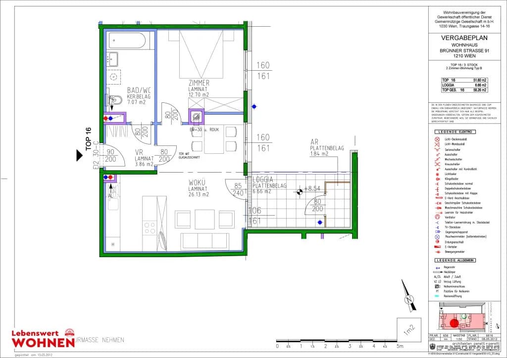 2-Zimmer-Wohnung mieten in Wien – 58 m², € 961 – Bild 13 von 13