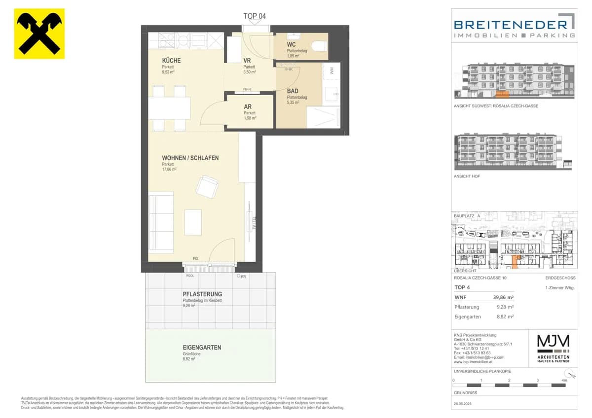 1-Zimmer-Wohnung kaufen in Korneuburg – 39,86 m², € 233.000 – Bild 9 von 9