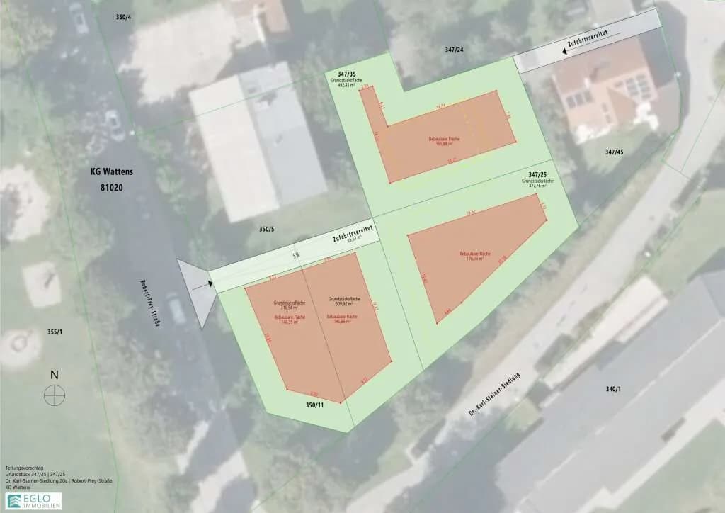 Grundstück kaufen in Innsbruck-Land – 492 m², € 478.000 – Bild 2 von 4