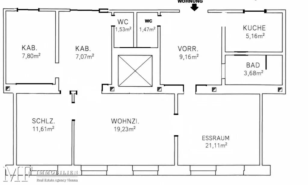 4-Zimmer-Wohnung kaufen in Wien – 88,65 m², € 449.000 – Bild 11 von 11