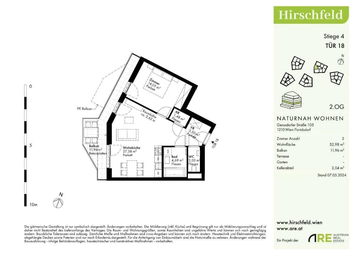 2-Zimmer-Wohnung kaufen in Wien – 52,98 m², € 305.000 – Bild 15 von 17