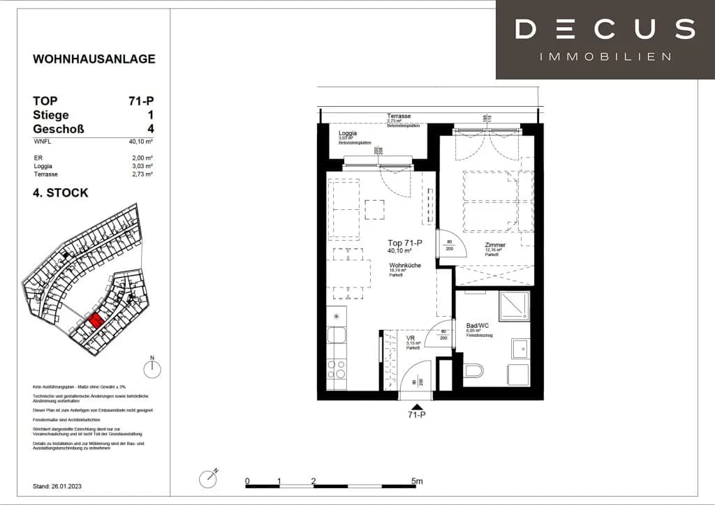 2-Zimmer-Wohnung mieten in Wien – 40,1 m², € 885 – Bild 22 von 22