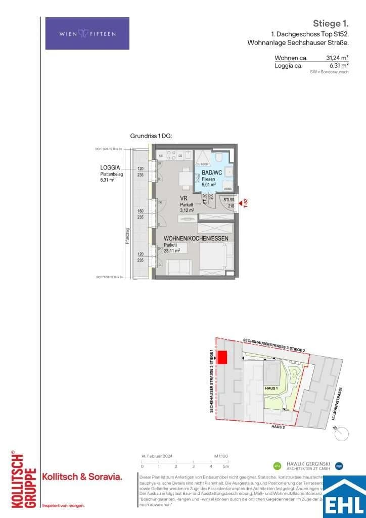 1-Zimmer-Wohnung kaufen in Wien – 31,24 m², € 299.000 – Bild 9 von 9