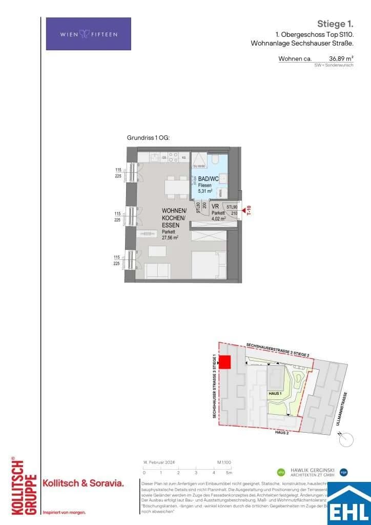 1-Zimmer-Wohnung kaufen in Wien – 36,89 m², € 220.000 – Bild 9 von 9