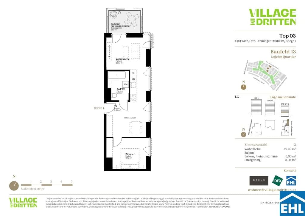 2-Zimmer-Wohnung kaufen in Wien – 49,49 m², € 366.000 – Bild 9 von 9