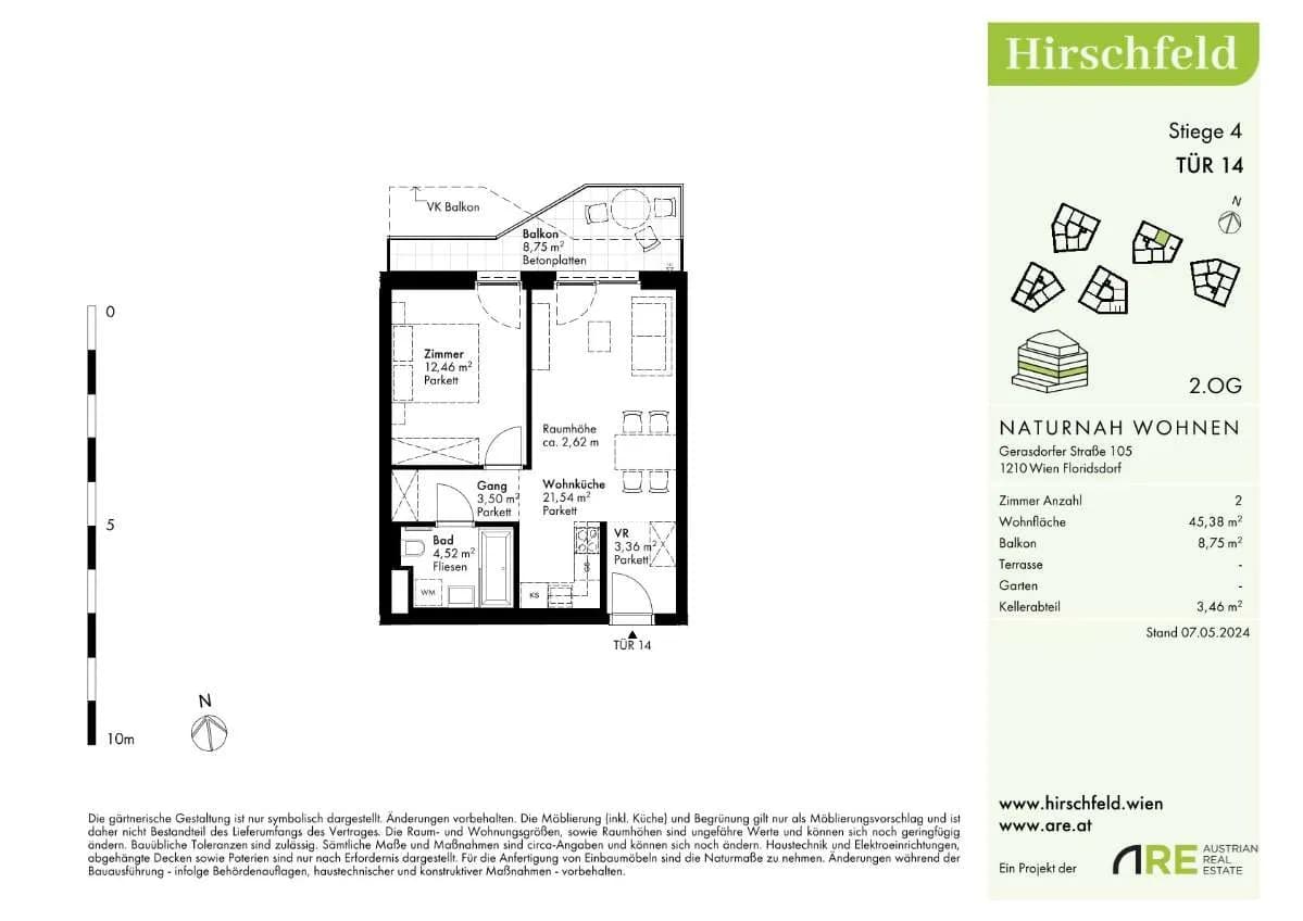 2-Zimmer-Wohnung kaufen in Wien – 46,75 m², € 261.000 – Bild 17 von 17