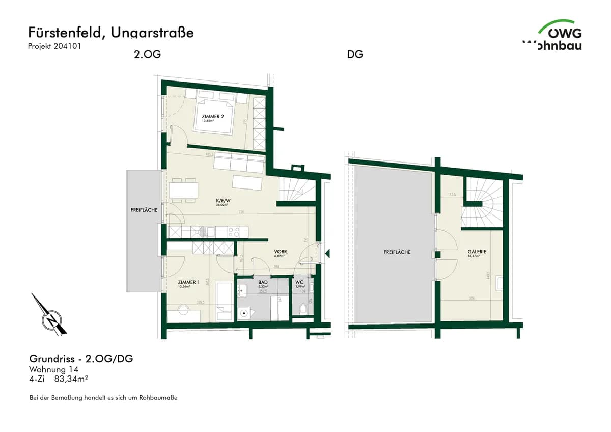 4-Zimmer-Wohnung kaufen in Hartberg-Fürstenfeld – 83,3 m², € 383.703 – Bild 2 von 5