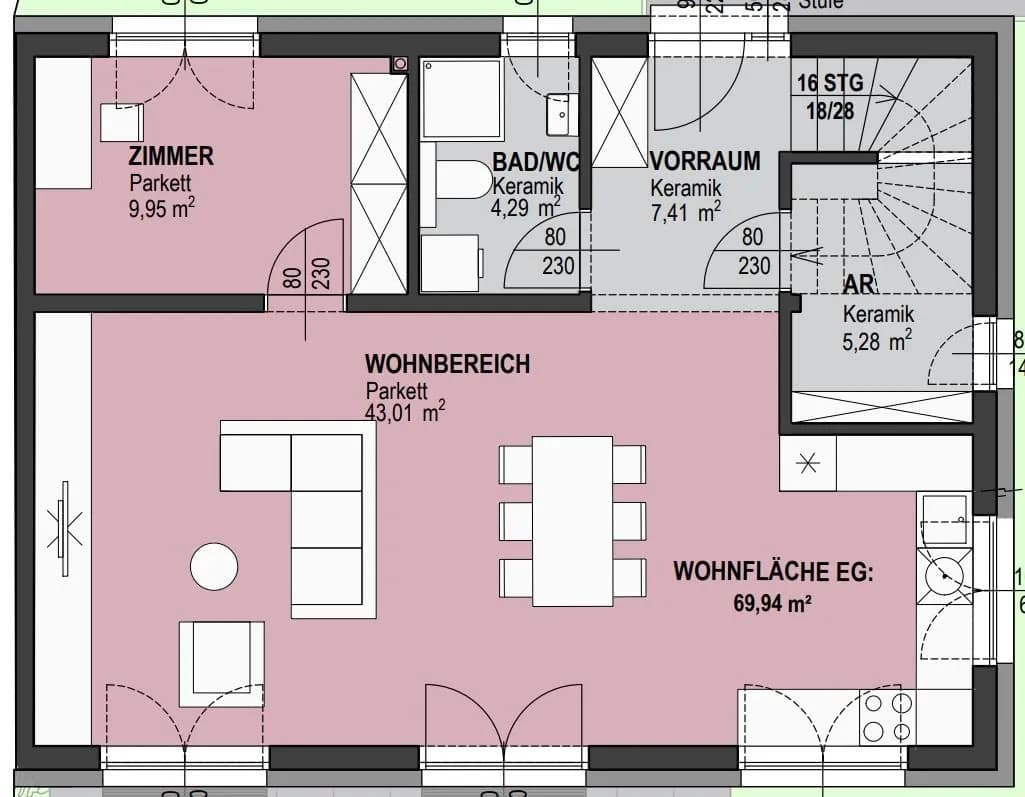 5-Zimmer-Haus kaufen in Hollabrunn – 133 m², € 310.000 – Bild 14 von 14