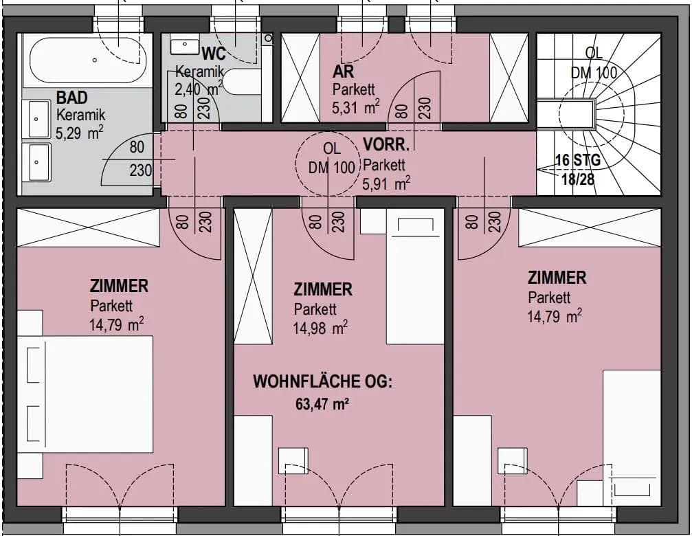 5-Zimmer-Haus kaufen in Hollabrunn – 133 m², € 319.000 – Bild 15 von 15