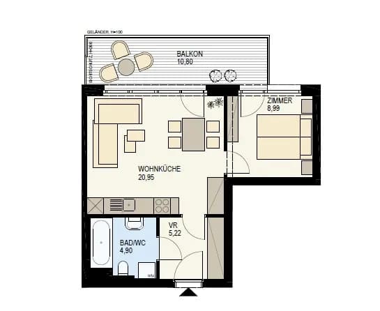 2-Zimmer-Wohnung kaufen in Wien – 40,06 m², € 499.500 – Bild 16 von 24