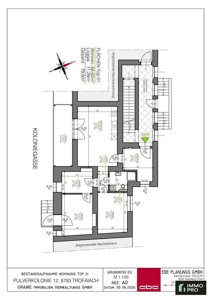 3-Zimmer-Wohnung mieten in Leoben – 71,12 m², € 782 – Bild 10 von 10