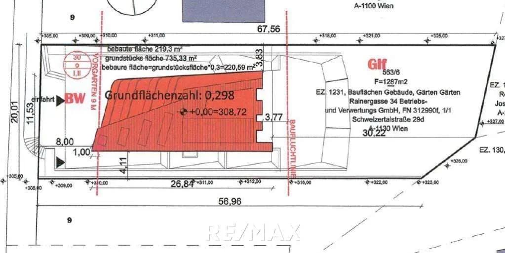 Grundstück kaufen in Baden – 1 289 m², € 495.000 – Bild 2 von 2