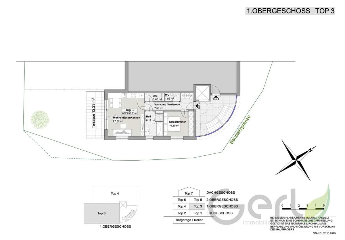 2-Zimmer-Wohnung kaufen in Salzburg-Umgebung – 51,19 m², € 420.000 – Bild 4 von 7