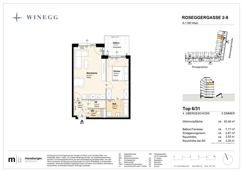 2-Zimmer-Wohnung kaufen in Wien – 49,65 m², € 375.600 – Bild 7 von 7