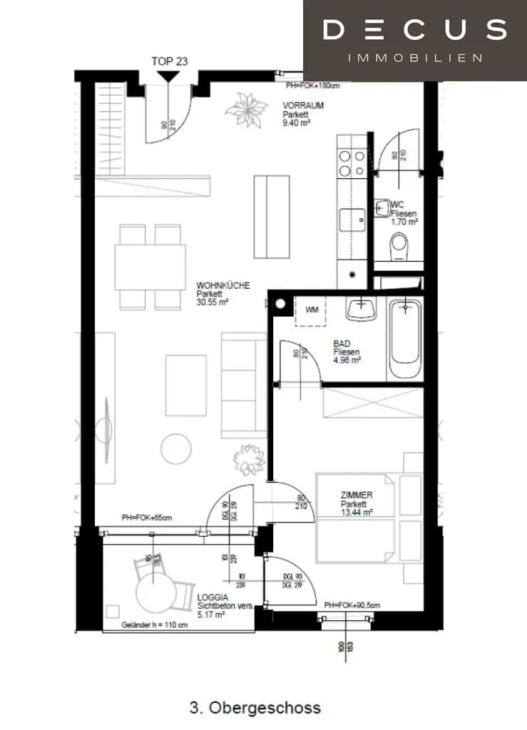 2-Zimmer-Wohnung mieten in Wien – 65,24 m², € 1.075 – Bild 12 von 12
