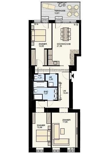 4-Zimmer-Wohnung kaufen in Wien – 91,57 m², € 734.900 – Bild 15 von 16