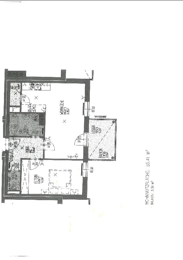2-Zimmer-Wohnung mieten in Rohrbach – 55,41 m², € 517 – Bild 3 von 3