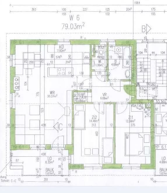 3-Zimmer-Wohnung mieten in Deutschlandsberg – 79 m², € 881 – Bild 2 von 12