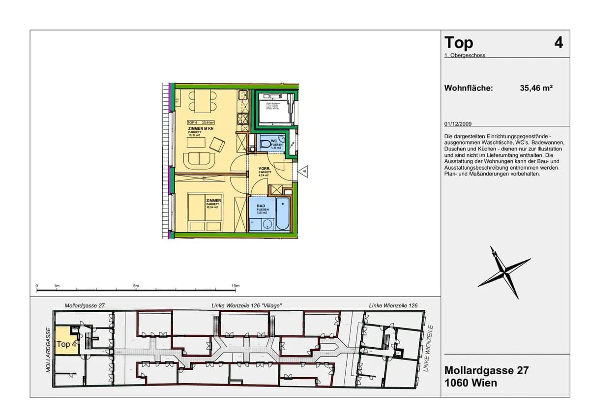 2-Zimmer-Wohnung mieten in Wien – 35,46 m², € 849 – Bild 22 von 22