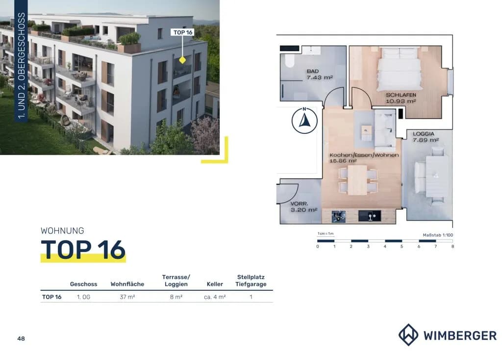2-Zimmer-Wohnung kaufen in Vöcklabruck – 37 m², € 181.700 – Bild 12 von 12