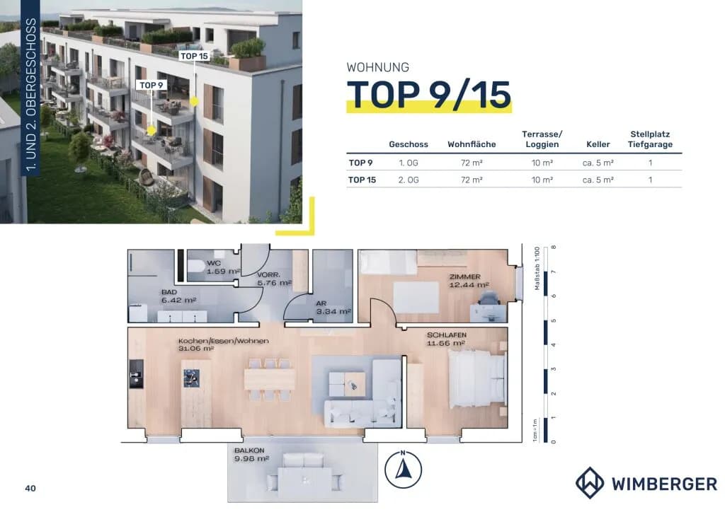 3-Zimmer-Wohnung kaufen in Vöcklabruck – 72 m², € 302.200 – Bild 14 von 14