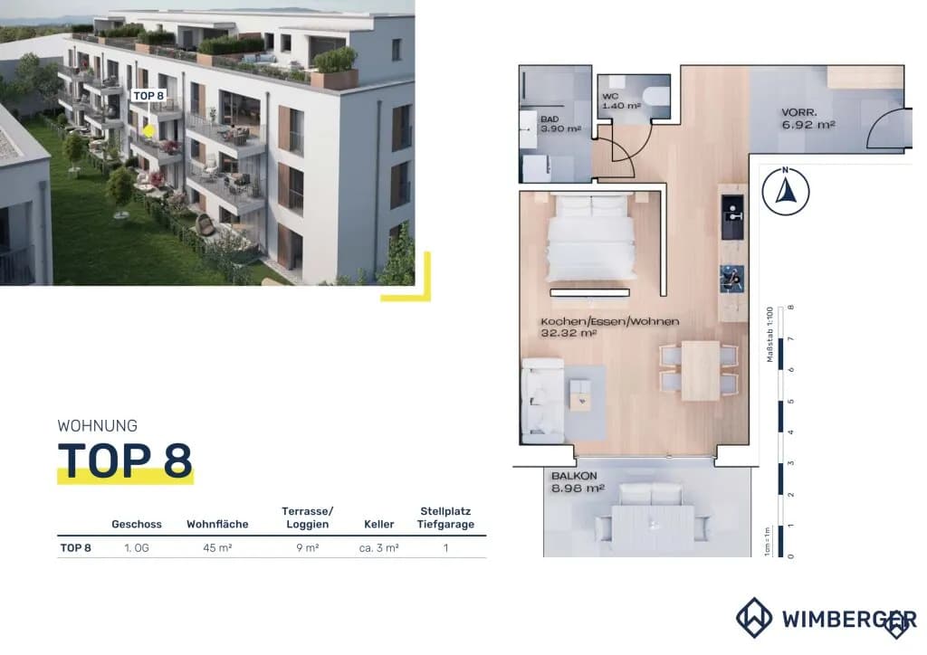 1-Zimmer-Wohnung kaufen in Vöcklabruck – 38 m², € 190.800 – Bild 13 von 13