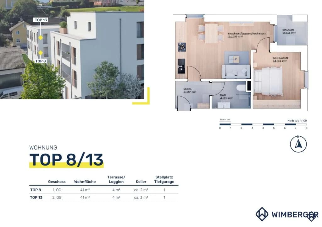 2-Zimmer-Wohnung kaufen in Vöcklabruck – 41 m², € 181.600 – Bild 11 von 11